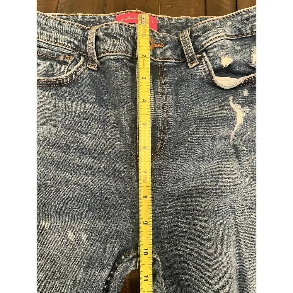 TAILOR VINTAGE Women’s Juniors Jeans Size 9 Flare Bootcut Distressed Grunge